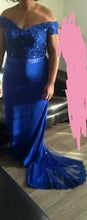 Load image into Gallery viewer, Robe De Soiree Mermaid Burgundry Long Evening Dress Party

