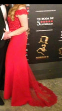 Load image into Gallery viewer, Robe De Soiree Mermaid Burgundry Long Evening Dress Party
