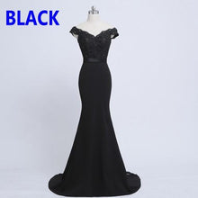 Load image into Gallery viewer, Robe De Soiree Mermaid Burgundry Long Evening Dress Party
